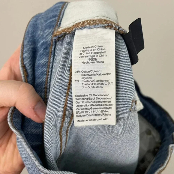 Madewell The Perfect Vintage Distressed Raw Hem Jeans Size 26 - Picture 5 of 8